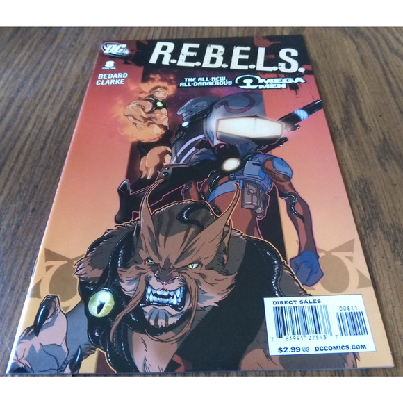 R.E.B.E.L.S. #8 (November 2009 DC Comics) - Picture 1 of 3